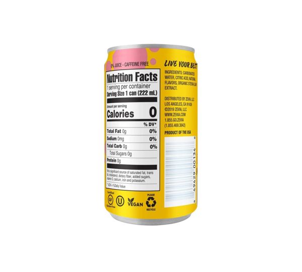 Zevia Kidz Strawberry Lemonade Zero Calorie Soda - Gambar 2